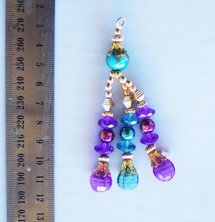purple and emerald with gold blingsal pack of 6